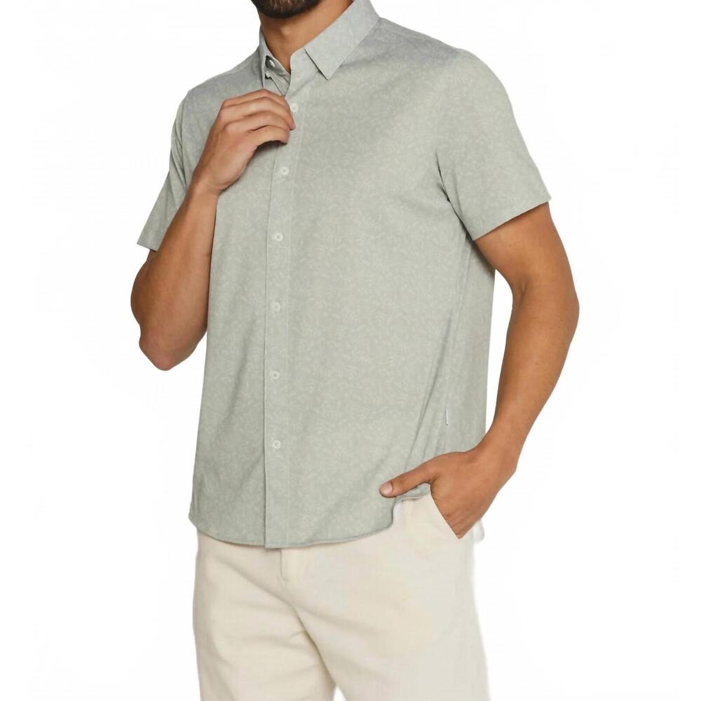 NEW 7DIAMONDS eden short sleeve shirt in pastel green
